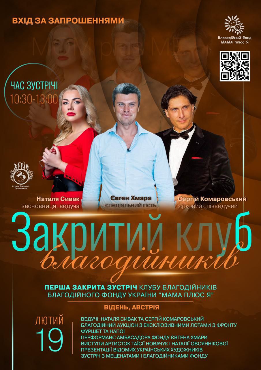 19.02.23 - відбувся благодійний захід " Мама +я" на підтримку українських дітей-сиріт та дітей, які постраждали від російської агресії.